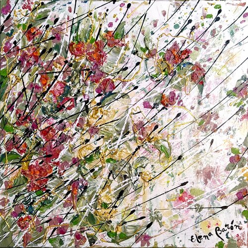 Flores en el aire by Elena Barón, Painting for Sale on Select