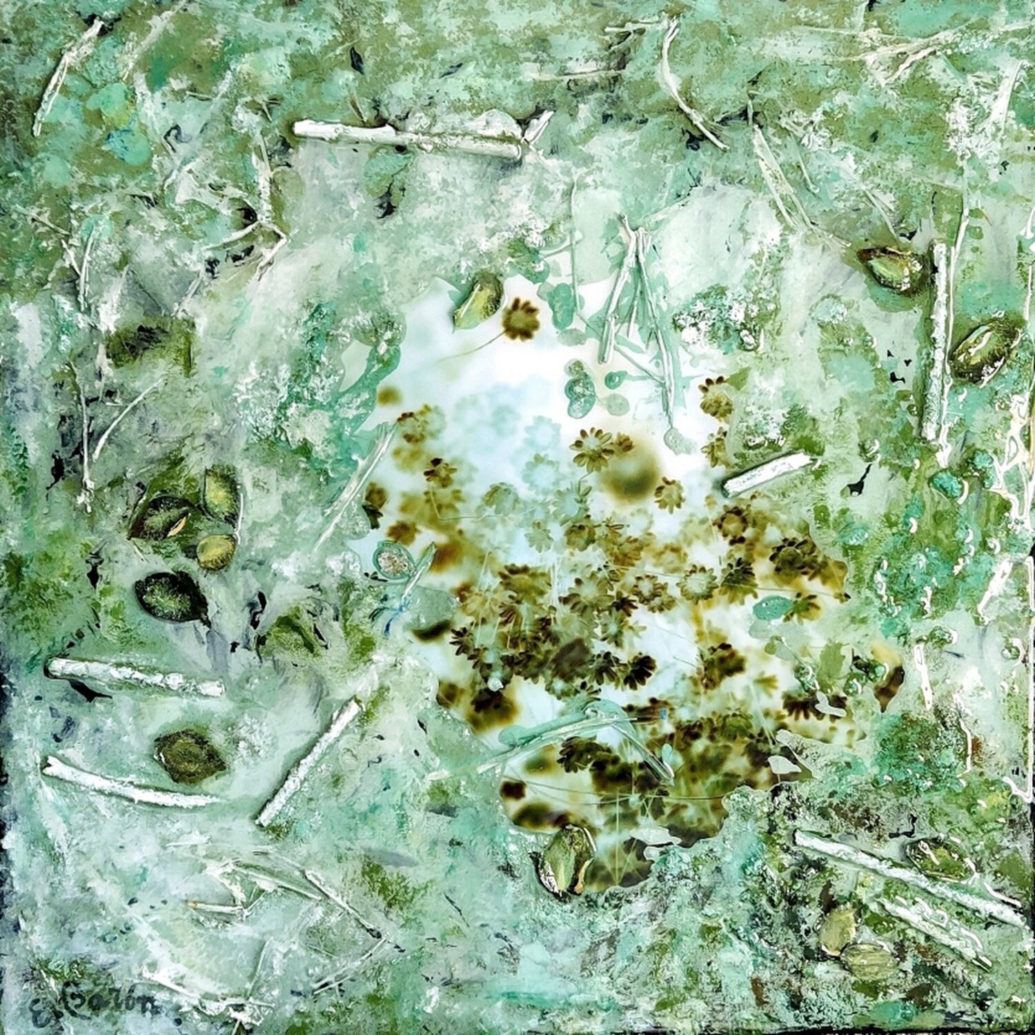 Permanencia de lo efímero 1 Elena Barón Original painting for sale