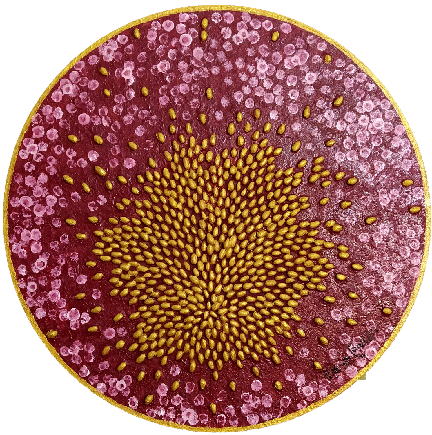Golden Seeds Elena Barón Original painting for sale