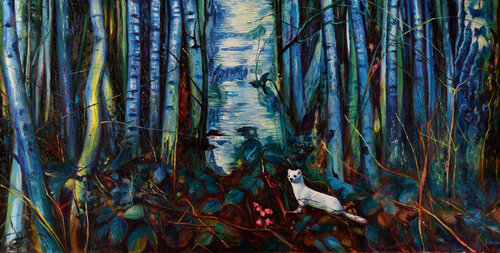 Blaue Stunde by Jean-Pierre Kunkel, Painting for Sale on Select