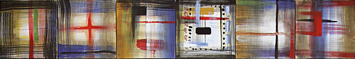 Abstraktes Band by Jean-Pierre Kunkel, Painting for Sale on Select