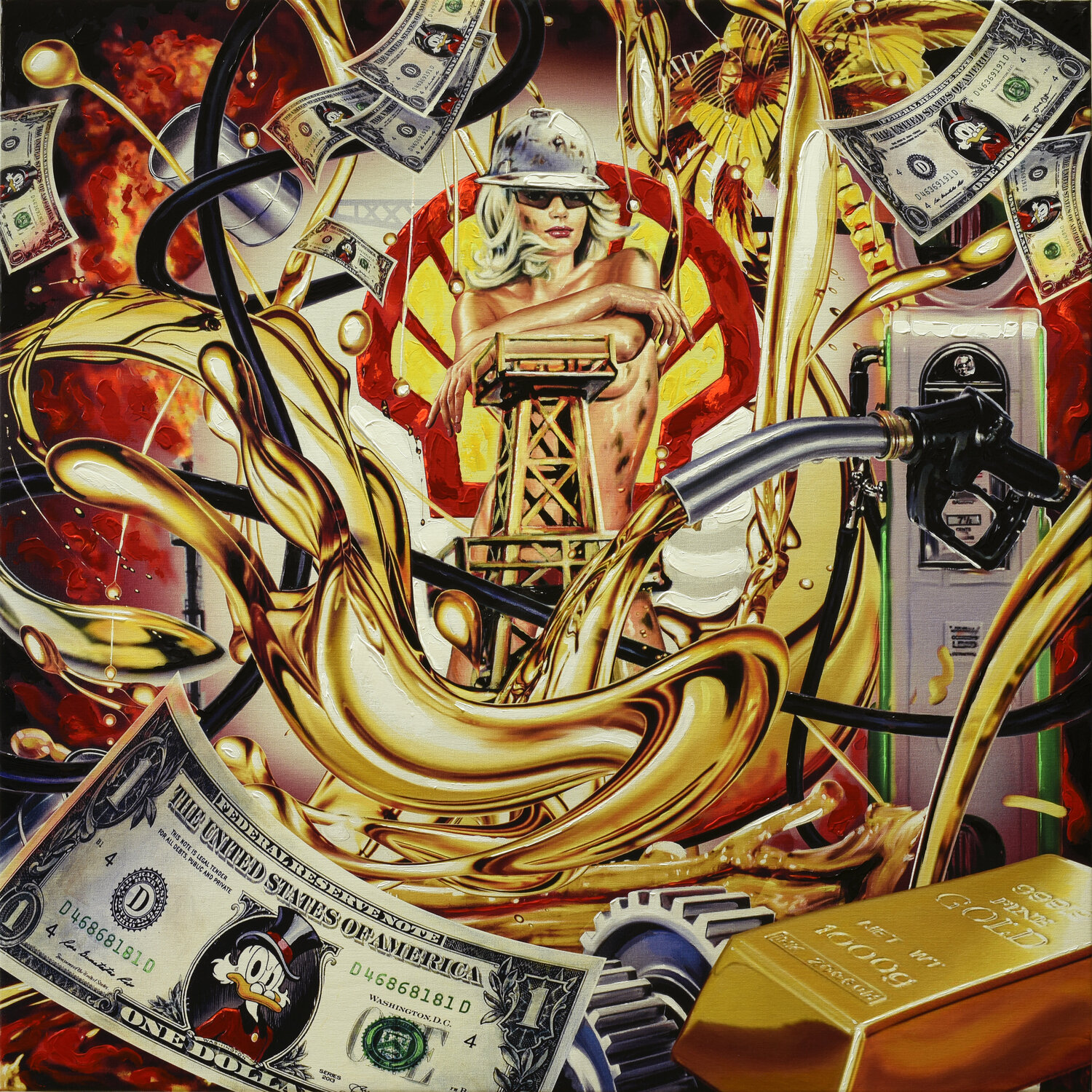 Advertising Pop-Art No.6 Jean-Pierre Kunkel Original painting for sale