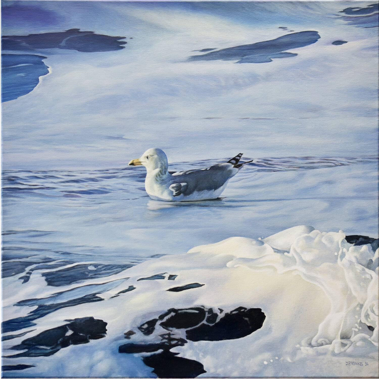 Syltimpression No. 31 - Möwe Jean-Pierre Kunkel Original painting for sale