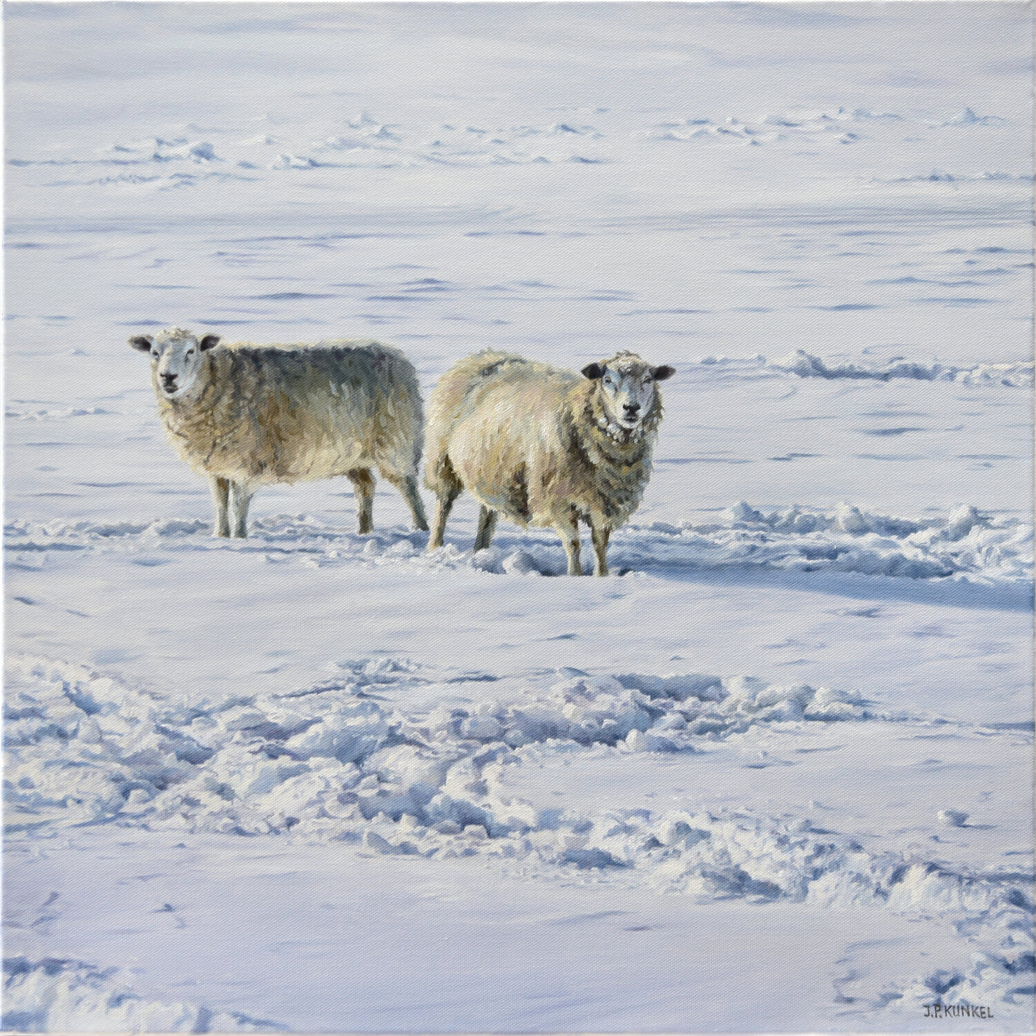 Syltimpression No. 19 - Schafe Jean-Pierre Kunkel Original painting for sale