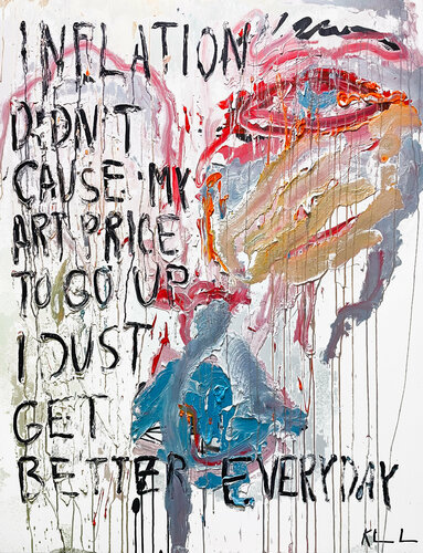 inflation by Kamile Lukrecija Lukosiute, Painting for Sale on Select