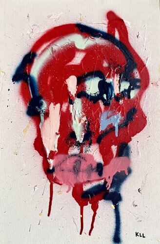 face zero two by Kamile Lukrecija Lukosiute, Painting for Sale on Select