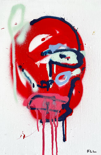 face zero four by Kamile Lukrecija Lukosiute, Painting for Sale on Select