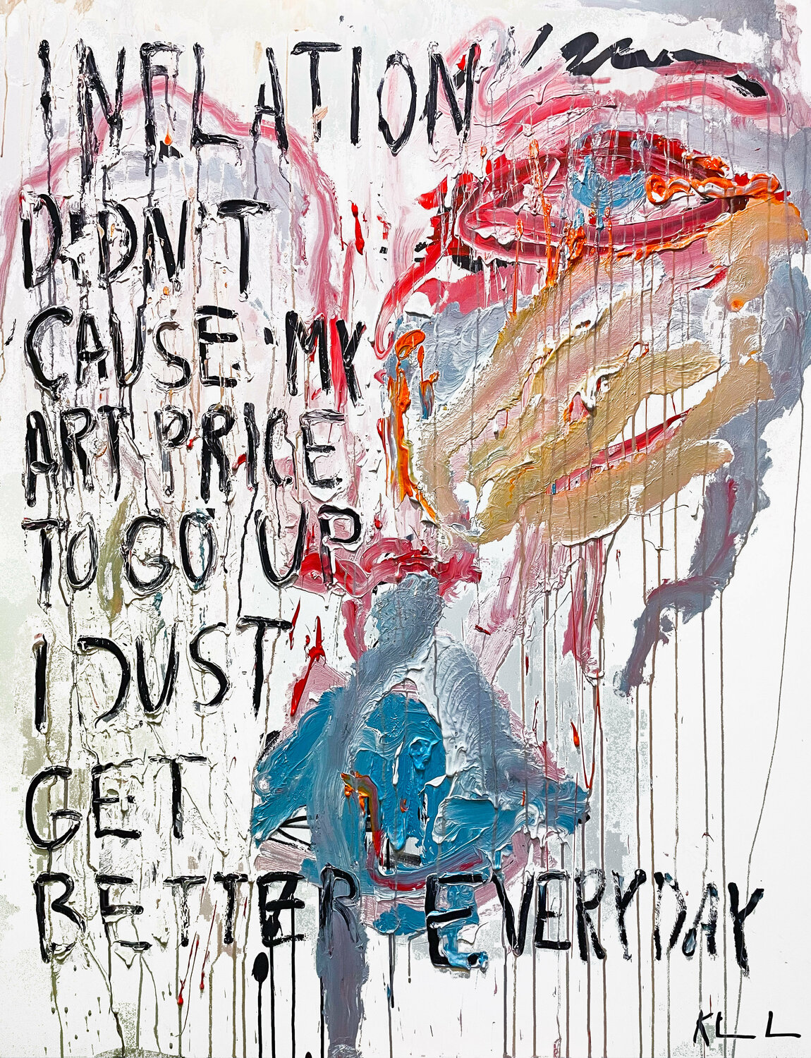 inflation Kamile Lukrecija Lukosiute Original painting for sale