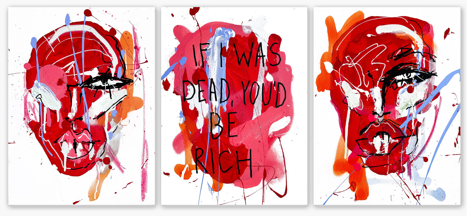 If I was Dead Kamile Lukrecija Lukosiute Original painting for sale