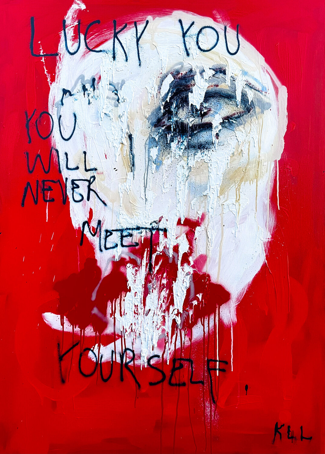 lucky you Kamile Lukrecija Lukosiute Original painting for sale