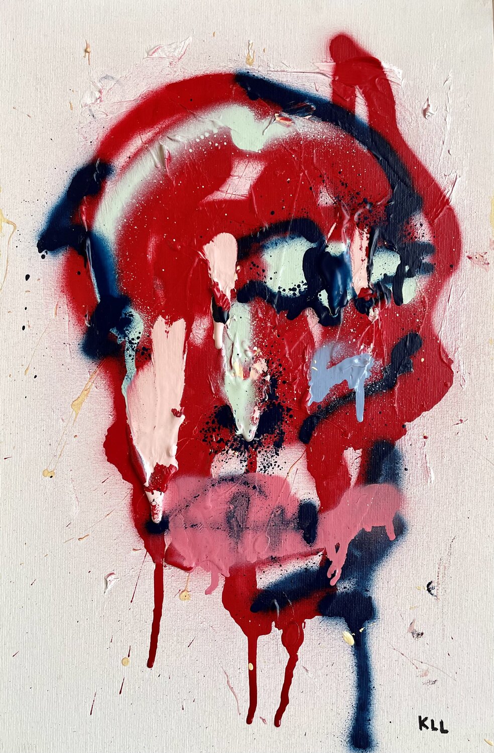 face zero two Kamile Lukrecija Lukosiute Original painting for sale