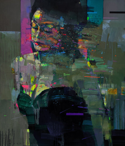 In Motion" by Viktor Sheleg, Painting for Sale on Select
