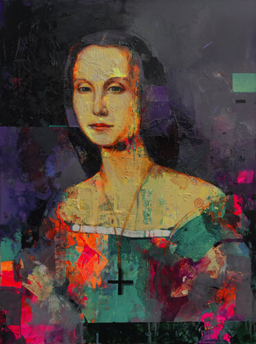 Renaissance portrait 3 by Viktor Sheleg, Painting for Sale on Select