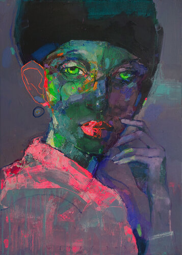 "Hello, it's me!" by Viktor Sheleg, Painting for Sale on Select