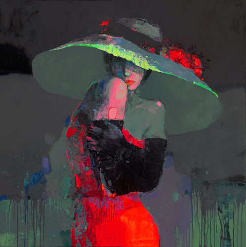 Evening Mirage by Viktor Sheleg, Painting for Sale on Select