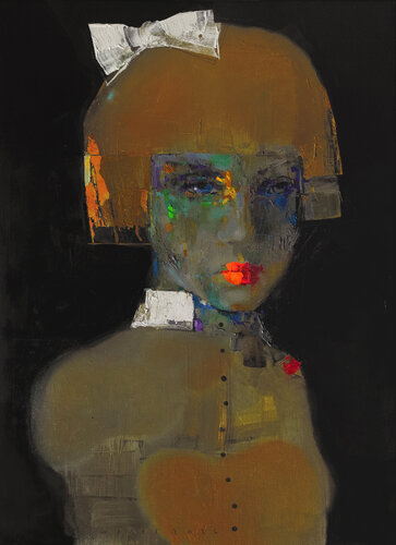 Schoolgirl by Viktor Sheleg, Painting for Sale on Select