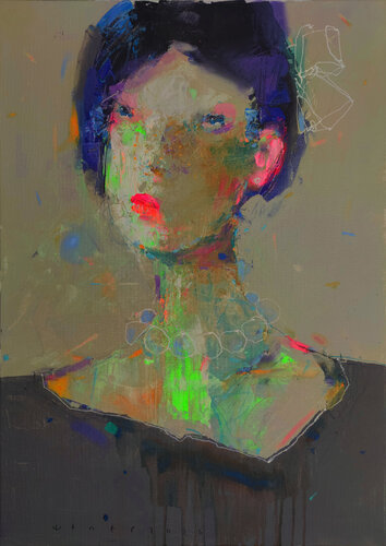 Young maiden von Viktor Sheleg, Malerei kaufen auf Select