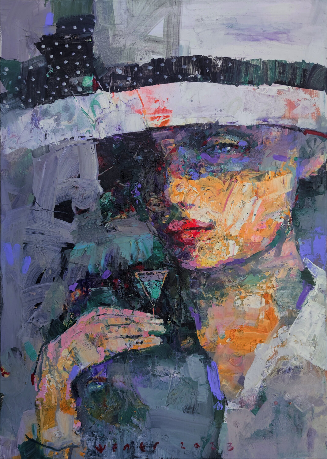 MISTY MINT Viktor Sheleg Original painting for sale