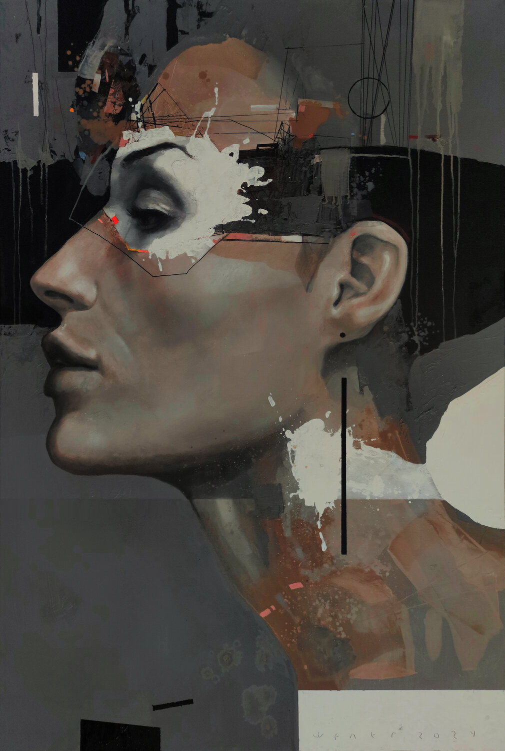 Structured Chaos Viktor Sheleg Original painting for sale