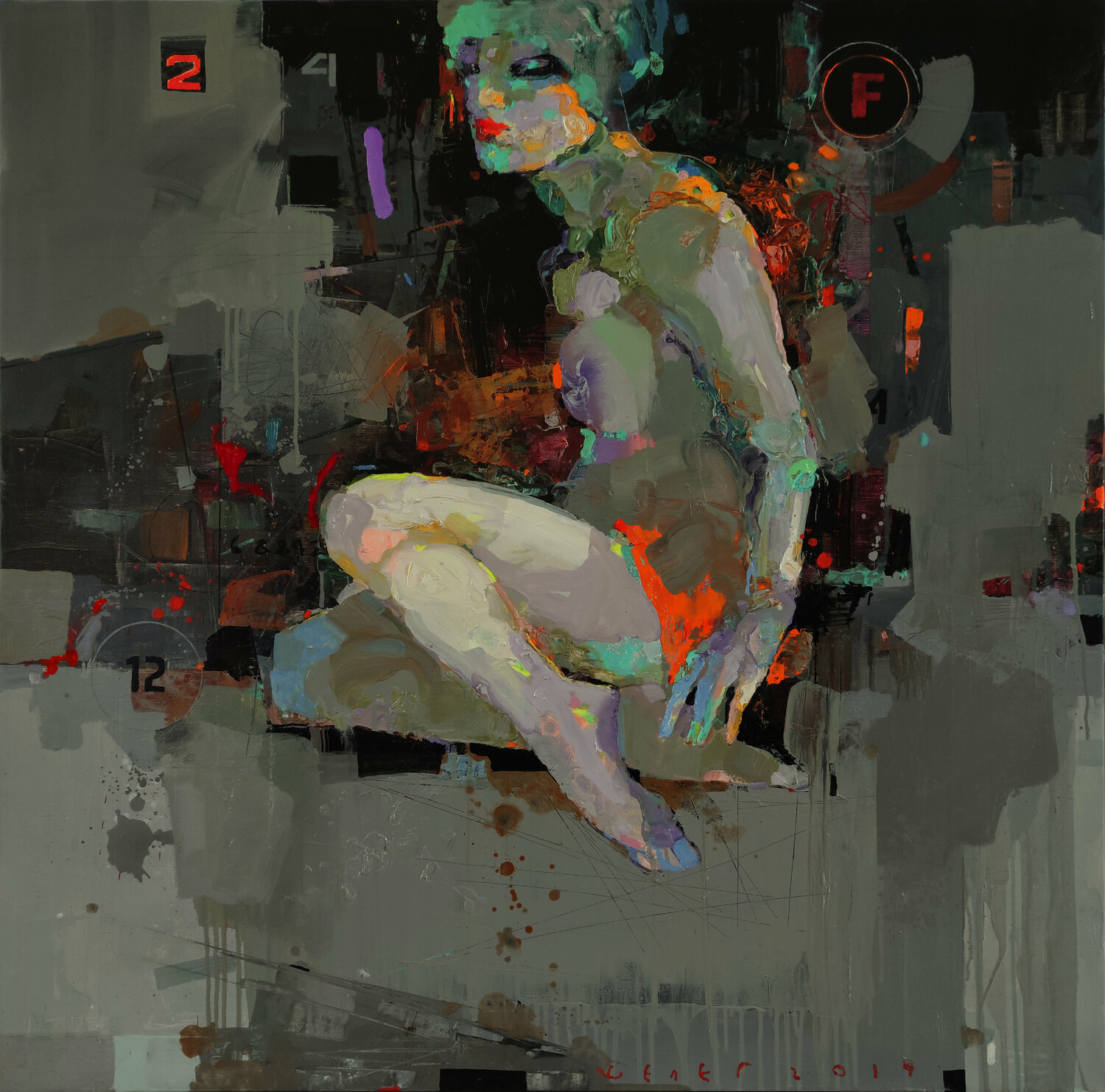 "Birdie" Viktor Sheleg Original painting for sale