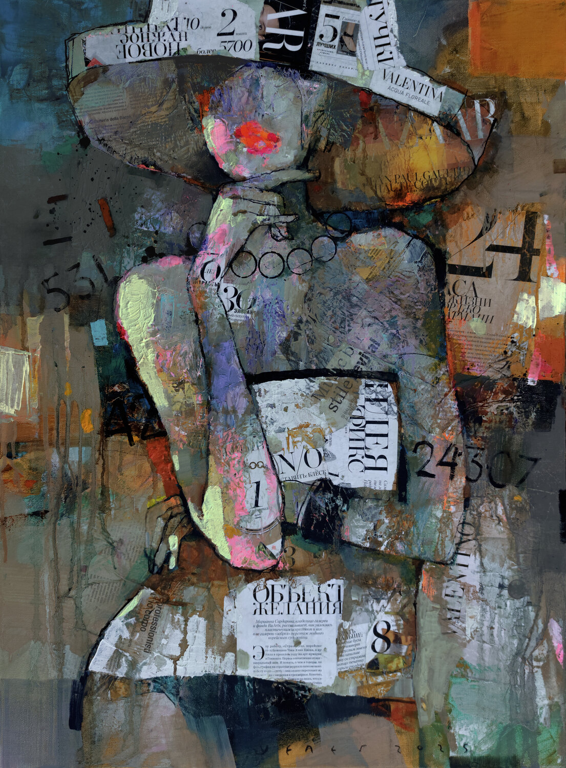 Fashion Lady Viktor Sheleg Original painting for sale