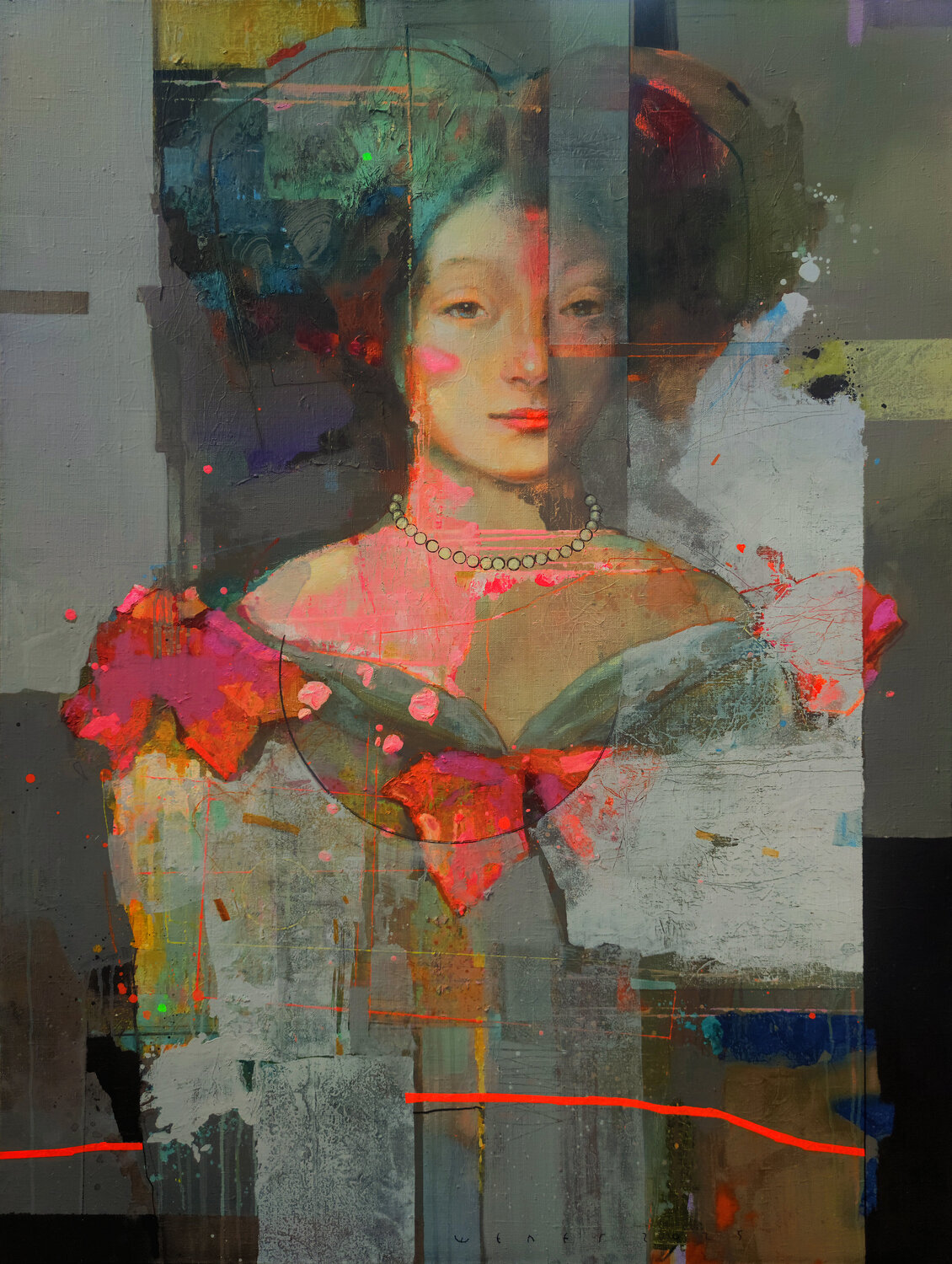 Renaissance portrait Viktor Sheleg Original painting for sale