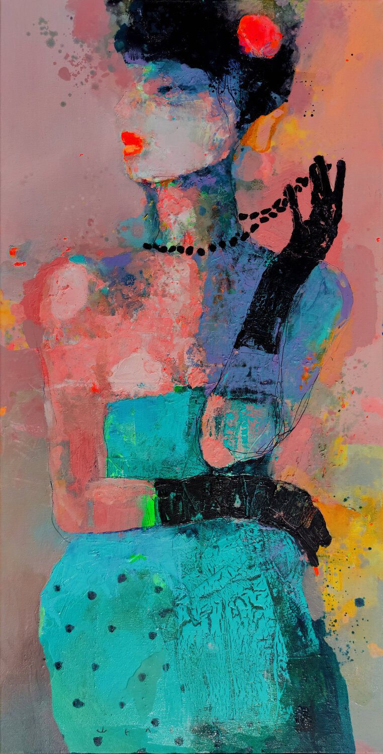 Art of Seduction" Viktor Sheleg Original painting for sale