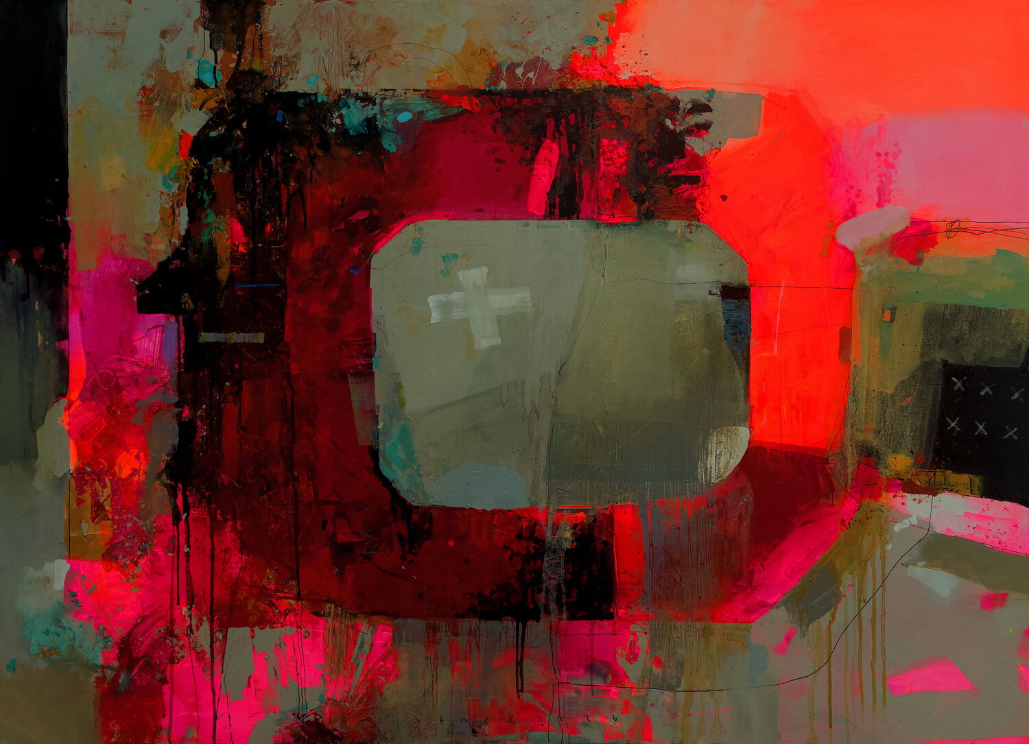 Color Therapy N 15 Viktor Sheleg Originalgemälde zu verkaufen