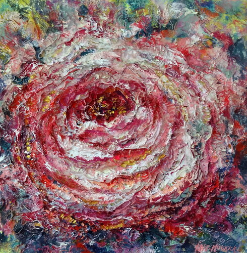 La Rosa (Framed) by Inelouise Mourick, Painting for Sale on Select