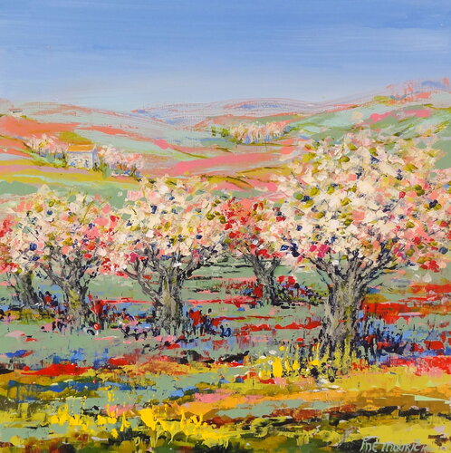 Spring has returned (Framed) by Inelouise Mourick, Painting for Sale on Select
