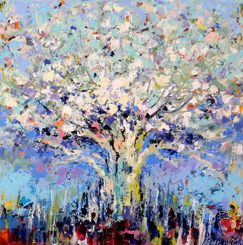 Spring love (Framed) by Inelouise Mourick, Painting for Sale on Select