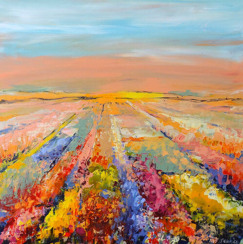 A world of colors (Framed) by Inelouise Mourick, Painting for Sale on Select