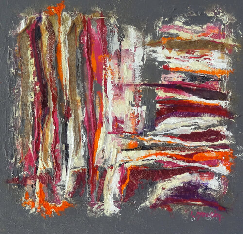 Meeting by Inelouise Mourick, Painting for Sale on Select
