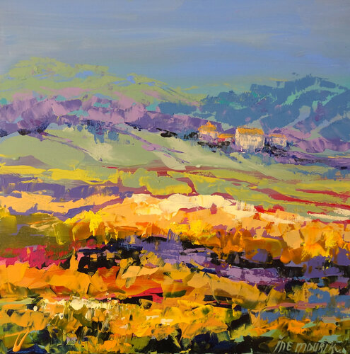 Escape to the counrtyside (Framed) by Inelouise Mourick, Painting for Sale on Select