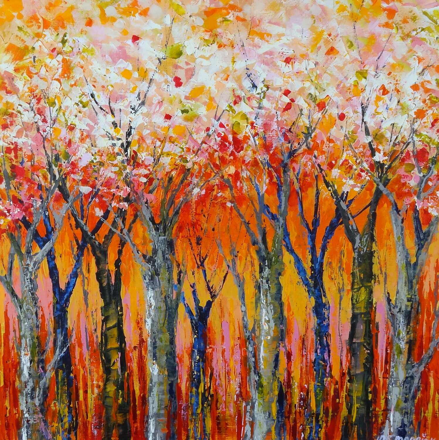 Spring blossom (Framed) Inelouise Mourick Original painting for sale