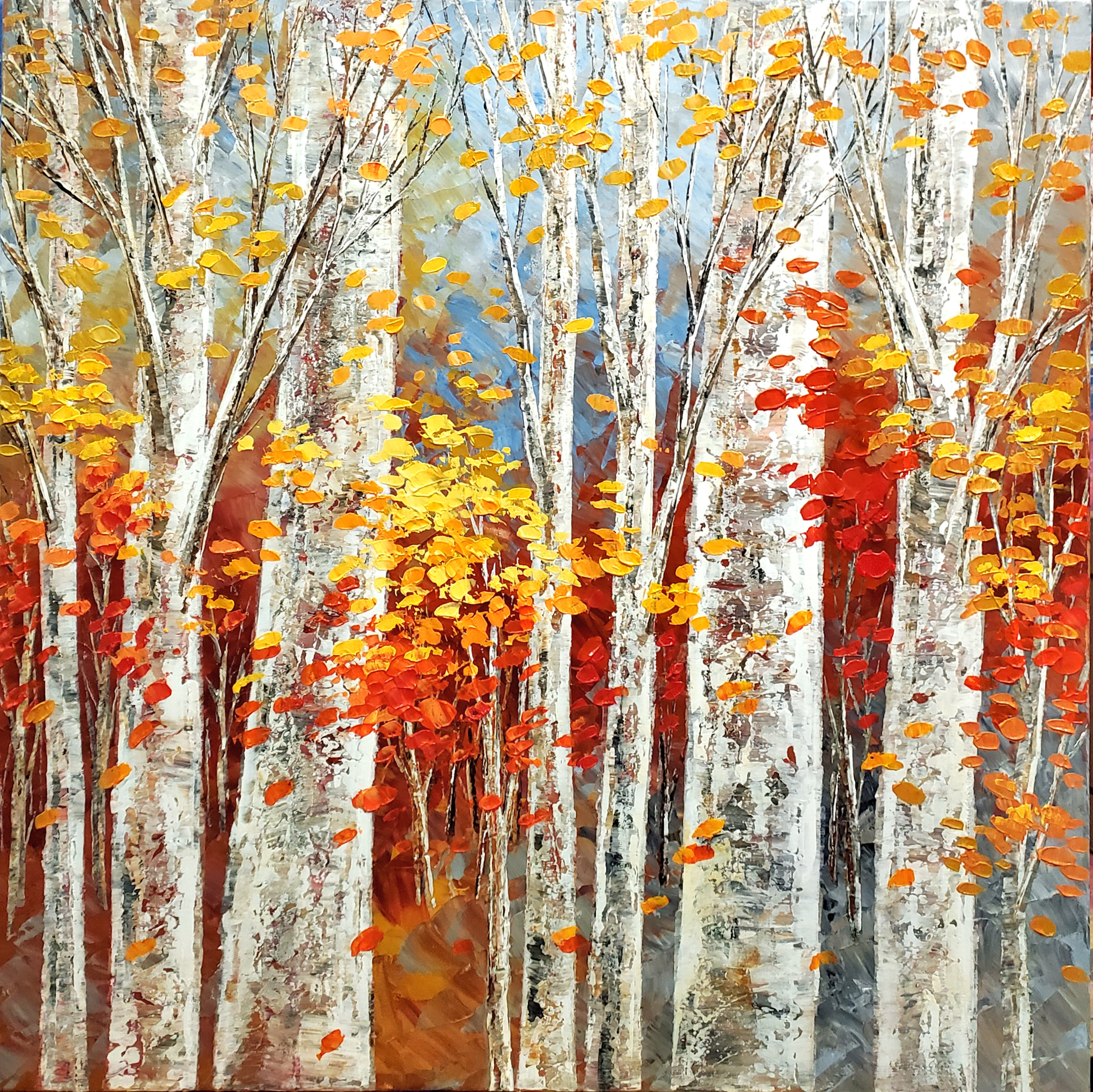 GOLDEN BIRCH TAPESTRY