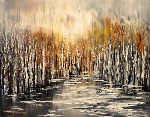 THIN ICE by Tatiana Iliina, Painting for Sale on Select