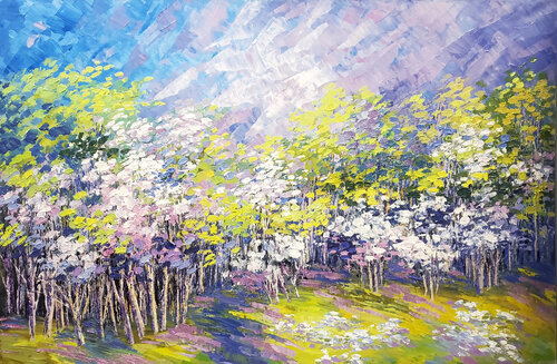 ROBIN'S RESORT by Tatiana Iliina, Painting for Sale on Select