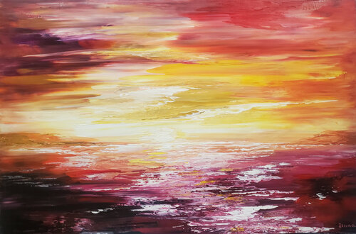 TEQUILA SUNSET by Tatiana Iliina, Painting for Sale on Select