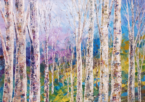BIRCHBURY WOOD by Tatiana Iliina, Painting for Sale on Select