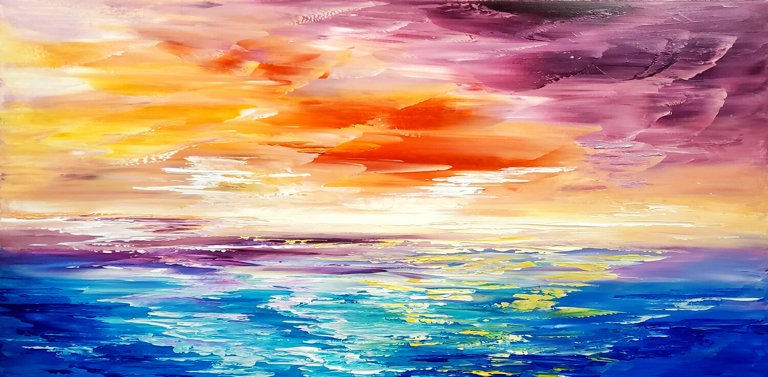 HEART AT SEA Tatiana Iliina Original painting for sale