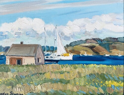 Summer in Stavern by Nadezda Stupina, Painting for Sale on Select