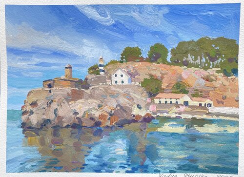 Lighthouse on Soller by Nadezda Stupina, Painting for Sale on Select