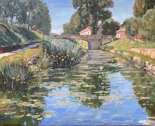 Overgrown channel by Nadezda Stupina, Painting for Sale on Select