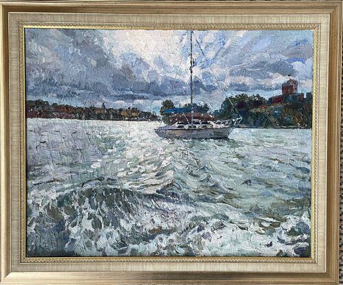 Boat trip by Nadezda Stupina, Painting for Sale on Select