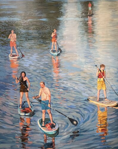 Reflections of summer by Nadezda Stupina, Painting for Sale on Select