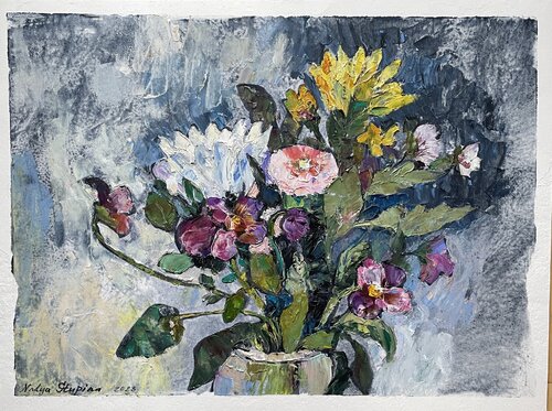 Flowers von Nadezda Stupina, Malerei kaufen auf Select