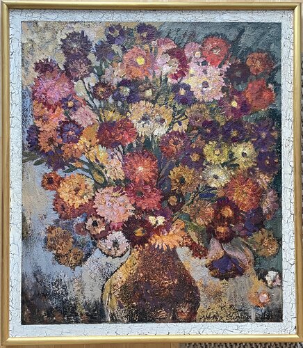 Autumn flowers von Nadezda Stupina, Malerei kaufen auf Select