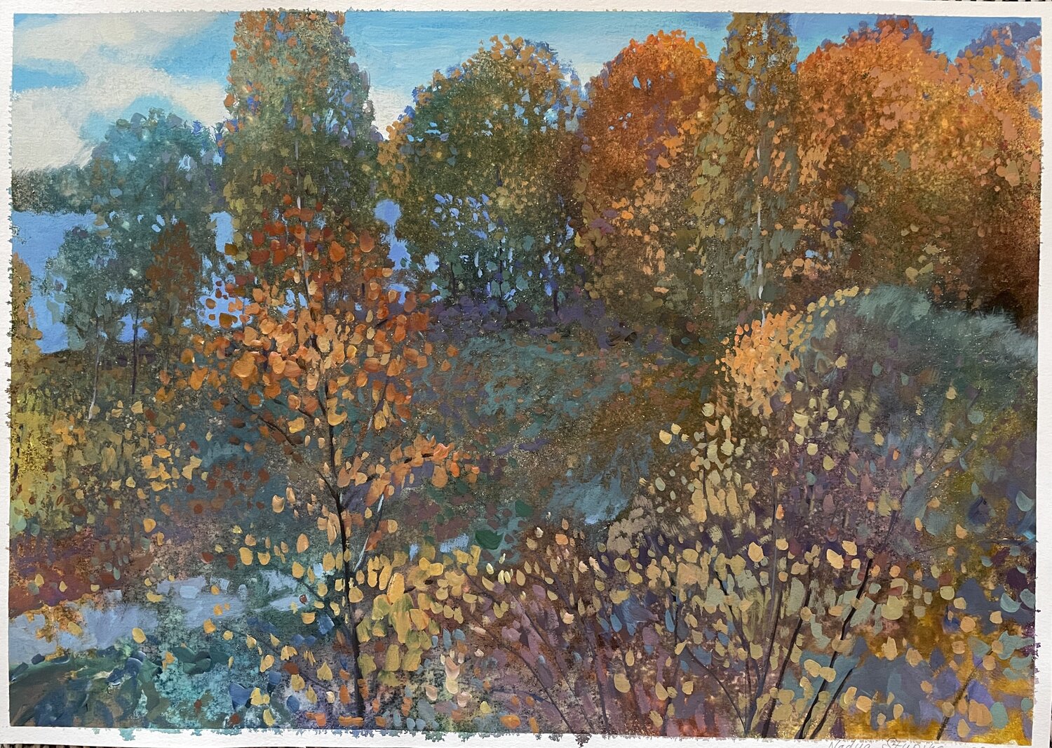 October colors Nadezda Stupina Original painting for sale