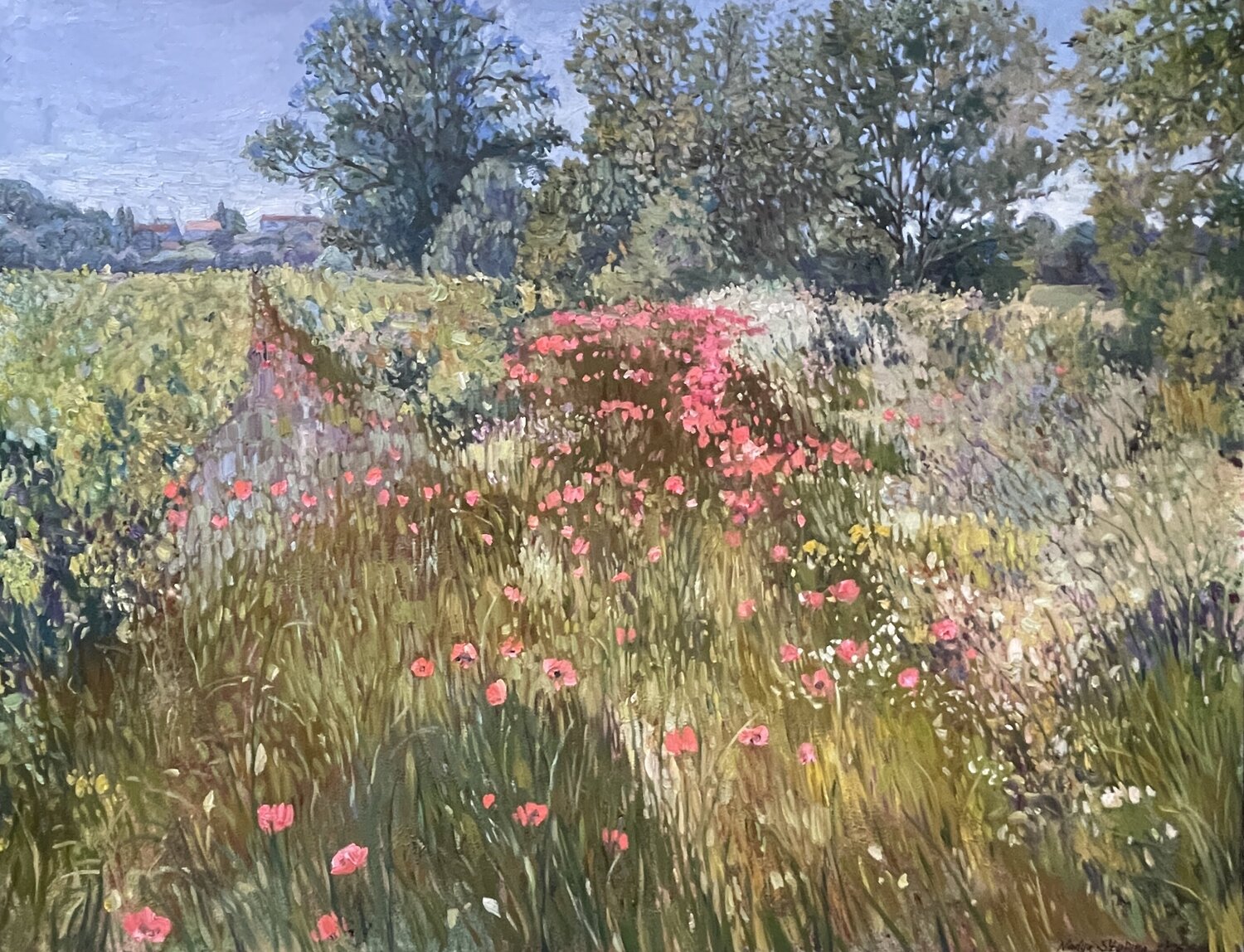 At the Vineyard’s Edge. Nadezda Stupina Original painting for sale